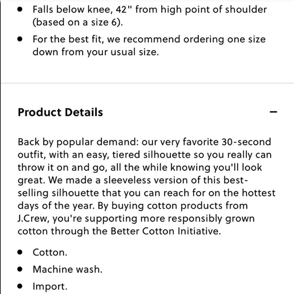 J. Crew tiered popover striped dress - Picture 5 of 5